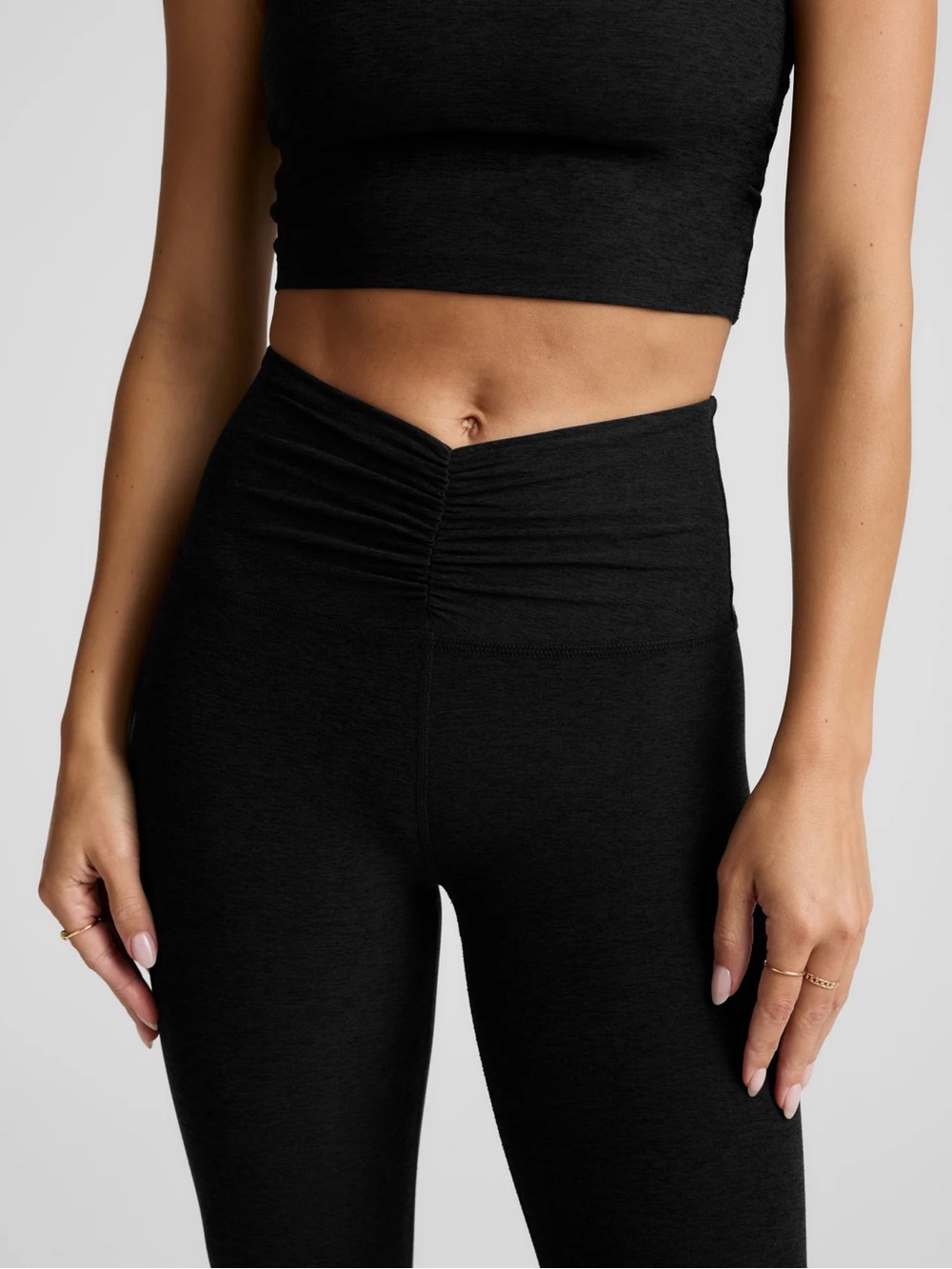 Darkest night midi rusched Leggings like new